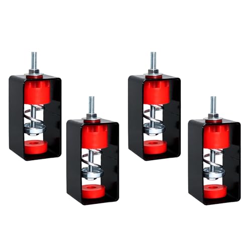 DUPDMKIN Vibration Isolator 4 Pack Ceiling Spring Vibration Isolator Hangers 110 Lb Mechanical Vibration Damping Mounts for A/C Air Handler, Bedroom, Theater, Studio