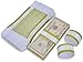 L LIKED Pack of 500 Currency Band Self Sealing Currency Straps Bands Money Bill Wrappers (Gold $10000-500 PCS)