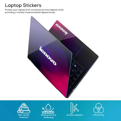 Image of DSGN 152 Full Body Laptop Skin Bubble-Free| Laminated| Removable| HD Quality Sticker for Laptops Upto 15.6 Inches Compatible with Lenovo