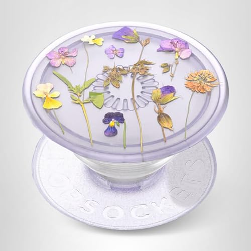 PopSockets : PopGrip Plant - Support et poignée Extensible fabriqué avec des matériaux à Base de Plantes avec Un Dessus Interchangeable pour Smartphones et tablettes - Purple Fields 806198 – vue 8