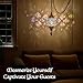 DEMMEX Authentic Turkish Mosaic Plug-in Swag Pendant Light Fixture, Large 6.5