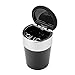 Produktbild Garosa Zigarre Aschenbecher Auto Portable mit LED Licht Schwarz Orange Smokeless Zylinder Cup Holder Autozubehör für Home Tabletop Patio Sand Auto Outdoor Indoor(Schwarz)
