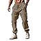 Halfword Pantalon Cargo Homme Pantalon de Travail Homme Baggy Slim Fit Casual Pants Khaki 3XL