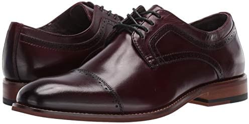 Stacy Adams Men's Dickinson Cap Toe Oxford, Burgundy, 10 M US | Image 6