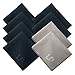 LP Premium Microfiber Cleaning Cloths, 8-Pack Including Blue & Grey Cloths for Camera White Balance for Lens, Eyeglass, Tablet, Smartphone & More