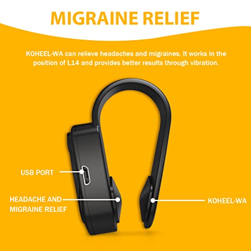 KOHEEL Wearable Acupressure Device for Headache, Migraine, Tension Relief - Support Acupressure Relaxation, Stress Alleviation, Soothing Muscle Pain (Large 1 Count)