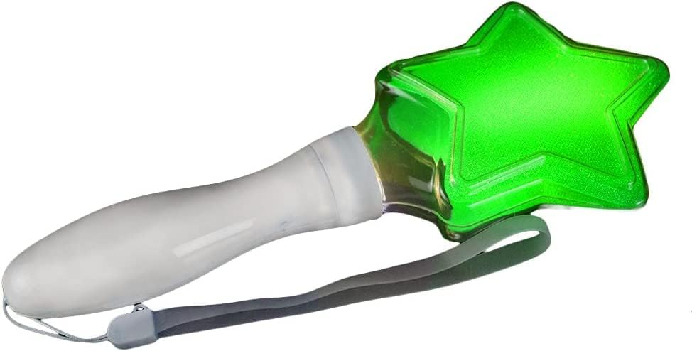 The Glowhouse Glitter Star Wand Handheld Sensory Toy (Green)