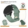 AK 4 Pack Smart Watch Straps 20mm for Women Men, Replacement Straps Band for Smart Watch with new Buckle,soft silicone quick release,smart watch wristband (Z-Cactus, 20mm) #4