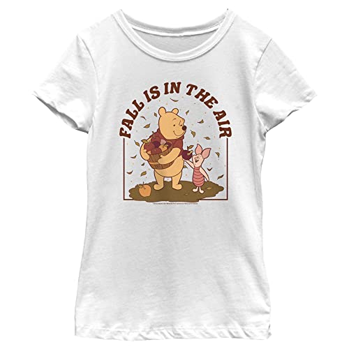 T-shirt Winnie the Pooh blanc pour fille idéal pour l'école