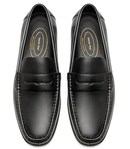 Journey West Mens Dress Shoes Slip on Penny Loafers for Men Black US 133