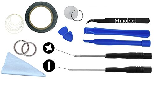 MMOBIEL Kit de Reemplazo de Pantalla Táctil para Samsung Galaxy S3 i9300 i9305 (Negro) Incluye Pinzas / Cinta adhesiva 2 mm / Kit de Herramientas / Limpiador de Microfibra / Alambre Metálico / Manual de Instrucciones