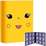 Kartenhalter für Pokemon Karten - 360 Sammelkartenalbum Kompatibel mit Pokemon Sammelalbum. Sammelkarten Album für M.T.G/ Baseballkarten, für C.A.H. mit 20 Hochwertigen Seitenhüllen mit 18 Taschen