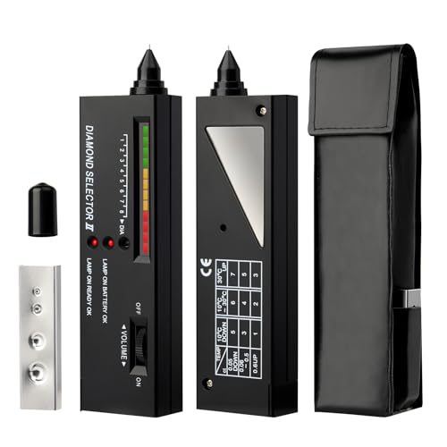 Portable Electronic Diamond Tester Pen High Accuracy Moissan Diamond Jewelry Detector Stones Hardness Testing Gemstone Selector Tool for Sapphire Ruby Agate Jade Crystal Multi Gems
