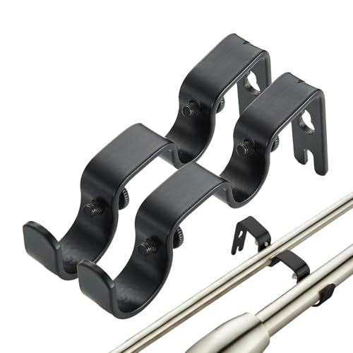 Soportes de barra de cortina resistentes - Ganchos de barra de cortina para pared | Soportes decorativos para colgar | Drape Rods Hardware Bracket | Drape Bracket Bracket | Drape Bracket Wall Hooks |