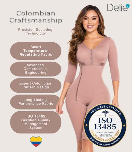 Image of FAJAS DISENOS D'PRADA DELIE Faja Colombiana 008 High Compression Tummy Control Shapewear Lipo Compression Garment