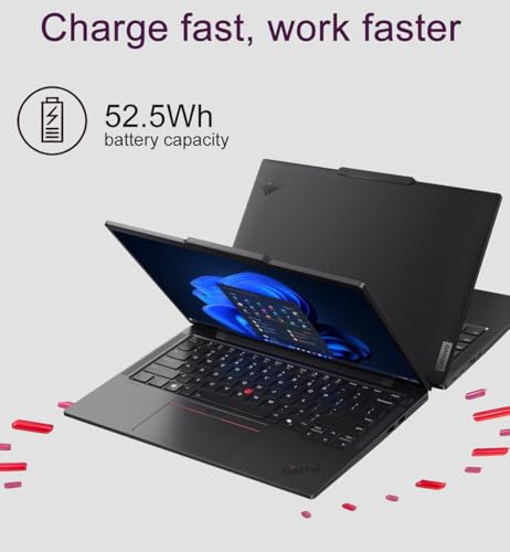 Image of Lenovo ThinkPad T14 Gen 5 Business AI PC Laptop (14 inch FHD+ Touchscreen, AMD Ryzen 7 PRO 8840U (> Intel i7-1355U), 32GB DDR5, 1TB SSD), 2x Thunderbolt 4, Backlit, Fingerprint, IR Webcam, Win 11 Pro