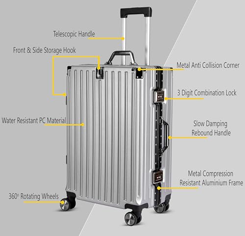 Buy EB EVER BEST-Series Of Bags Polycarbonate Hard Case Aluminum