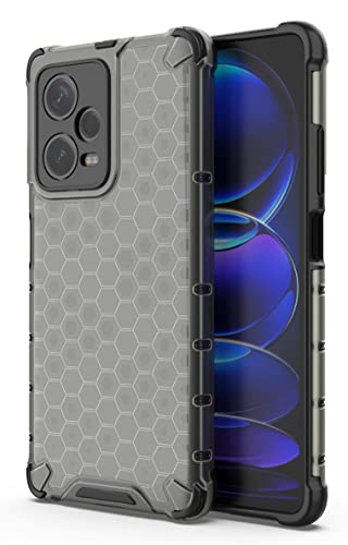 Image of Glasgow Back Case Cover Designed for [ Mi Redmi Note 12 Pro+ /12 Pro Plus 5G ] (Stylish Look | Shock Proof) - Black