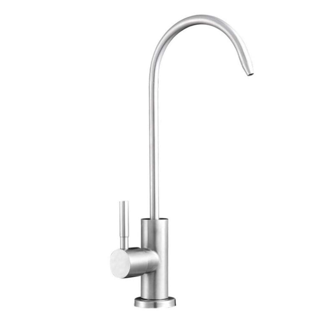 MXXQRHF Kitchen Faucet Osmosis 1/4" Faucet Kitchen Drinking Water Water Purifier Gooseneck Faucet Stainless Steel Water Treatment Direct Drinking Kitchen Faucets, Drawing