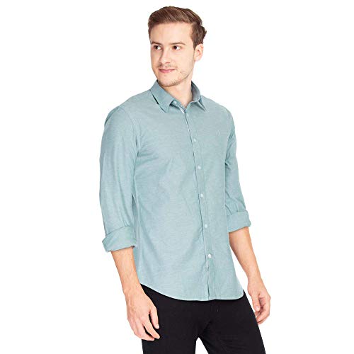 Image of Indian Terrain Mens Slub Casual Shirt