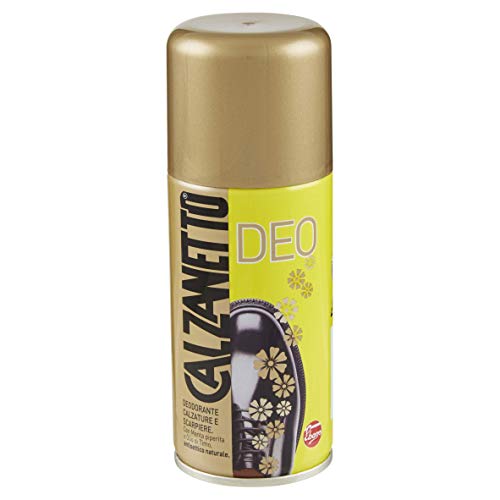 Calzanetto Trattamento Deodorante con Anti Batterico di Origine Naturale Spray, Bianco, 150 ml