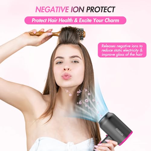 Aniekin Hair Dryer,Portable Ionic Blow Dryer With Diffuser thumb #2