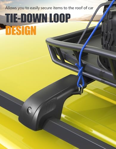 Image of KINGGERI 300lbs Lockable Roof Rack Cross Bars Compatible with Kia EV9 2024-2026 GT-Line (Not for Wind & Land) with Raised Side Rails, Heavy Duty Aluminum Roof Rails Crossbars Luggage Accessories