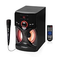 DH Discovery® 40 W Bluetooth Home Theatre Speaker (1 Mic,FM Radio,USB,AUX,LCD Display,Remote Control,RGB Light) (Black,2.0 Channel) 1 Year Warranty (BT-4440)