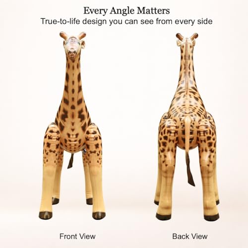 Jet Creations 36' Inflatable Giraffe Toy for Pool Party Decorations & Birthday Gifts - Air Stuffed Realistic Inflatable Wildlife Animals - Indoor & Outdoor Party Inflatables for Kids & Adults