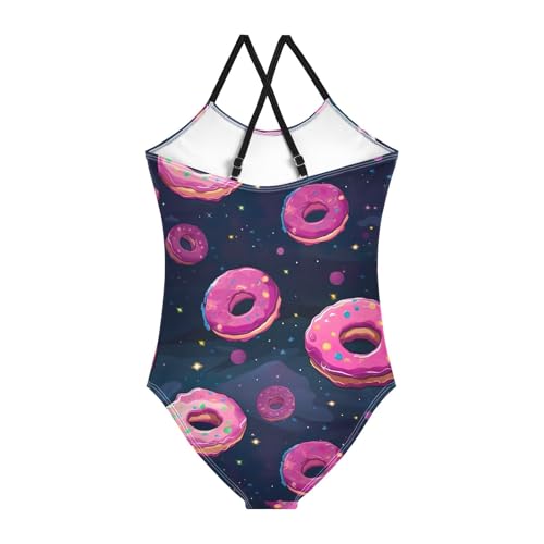 Rose Red Donuts Girls One Piece Swimsuit Beach Swimwear 208493342