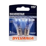 SYLVANIA - 1157 SilverStar Mini Bulb - Brighter and Whiter Light, Ideal for Daytime Running Lights (DRL) and Reverse Lights (Contains 2 Bulbs)