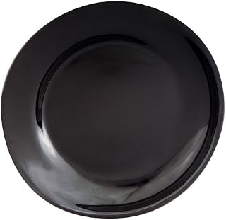 Zak Designs Flux Black Dinner Plate, Set of 4