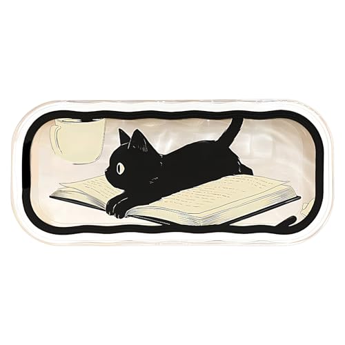 Generisch Estuche para gafas para mujer | Lindo gato caja protectora transparente, bonito estuche para gafas | para dinero tarjetas de llaves cumpleaños vehículos viajes oficinas escuelas exterior e