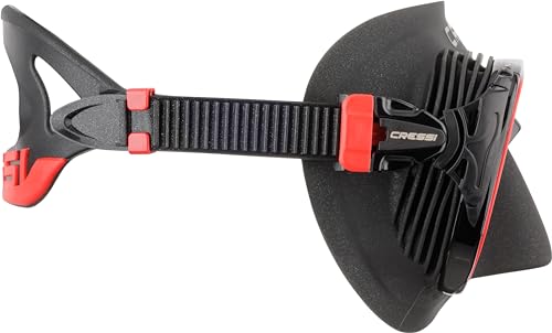 Image of Cressi Quantum Adult Dive Mask | Advanced Fog System| Improved Downward Visibility - Black /Red