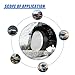 KPFILEH 4PCS Car Tire Cover Set, Waterproof Dustproof Auto Spare Tire Storage Bag with Handle, Sun Rain Snow Vehicle Wheel Protector Cover, Fits 13-18 Inch Tires Diameter RV, SUV, Trailer(S)