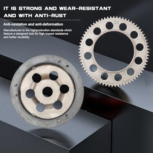 GNXfixt 13mm Anlasserfreilauf Starter für Y-ma-ha Aerox MBK Nitro REX Silverstreet Minarelli 2-Takt 50ccm Roller Anlasserset Freilauf + Gleitlager + Ritzel