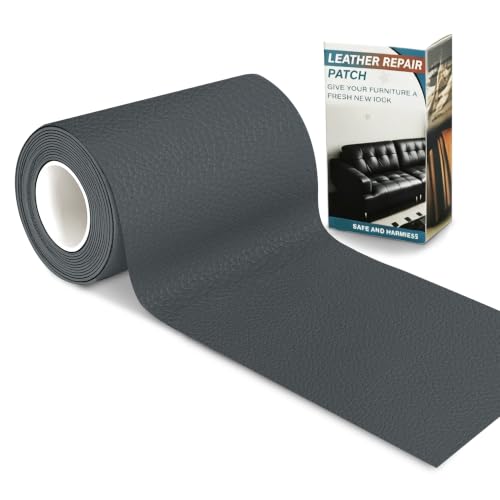 Leder Reparatur Set, 10x160 cm kunstleder Selbstklebend, Kunstleder Reparaturset Flicken für Möbel, Sofas, Autositze, Sofas, Jacken