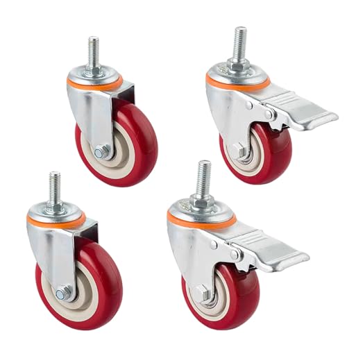 Aenmezen 3C` ] LX^[ M10/12/16 ˂t LX^[ É |E^ HƗp LX^[ u[Lt ׏d 330 kg ԁEDIYƋLbg(2SWIVEL+2WITH BRAKE,M10*30MM)