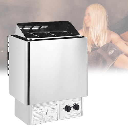 Stufa per Sauna Stufa Elettrica per Sauna 6KW/8KW/9KW Riscaldatore Portatile per Sauna Interno/Esterno 220 V/380 V per Appartamenti in Piscina Interna negli Hotel Sauna,8kw