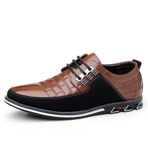 Image of Men's Premium Casual Lace Up Walking Shoes Business Driving Oxford Shoes