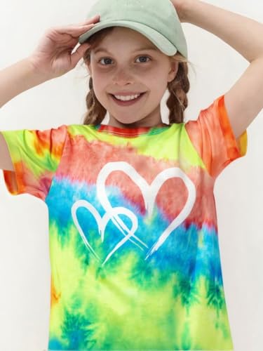 Image of Tween Girls Clothes Summer Short Sleeve T-Shirt and Shorts Set Casual Two Pieces Outfit Size 8 13