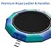 YEYUBIW Inflatable Trampoline with 4 Step Ladder 5-13Ft Bouncing Swimming Platform Water Trampoline for Water Sports,Blue,13FT/4.0M