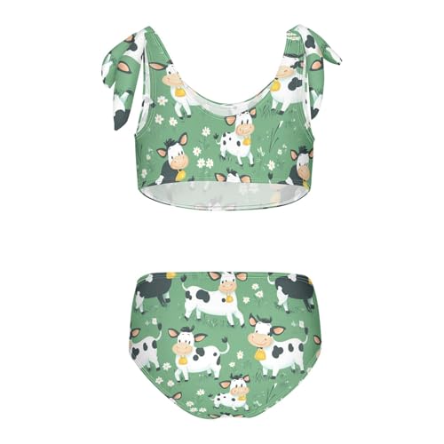 Wusikd Cute Girls Swimsuits Two Piece Funny Cows Swimwear Bikini Set for for Girls Size 3T2