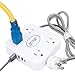 Performance Tool W2266 8-in-1 Power Strip with 4 Outlets, 3 USB and 1 USB-C Ports, Smart Chip, Fire-Retardant Casing, and Mounting Holes