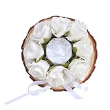 JSGHGDF Caja de recuerdos con temática de flores para conjuntos de boda, almacenamiento de joyas y exhibición, caja de anillos artesanales