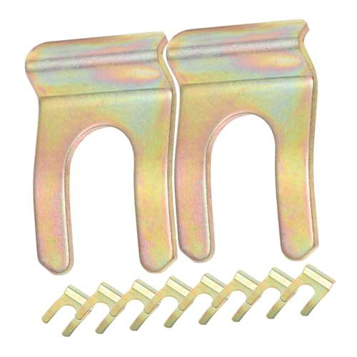 STOBAZA Cable Clamp Brake Line Clips 10pcs u Shaped Brake Line Retainer Iron for Vehicles