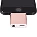 HIOTECH 8-Pin Lightning Charger Port Adapter + 3.5mm Audio Headphone Jack [2-In-1 Design] - Charging & Listening Synchronization for iPhone 7 / 7 Plus / 6 / 6s and Other Lightning 8-pin Devices