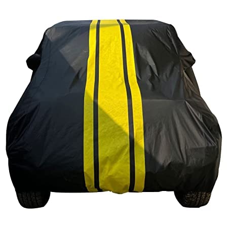 Image of Anti Reflective, dustproof and Water Proof Car Body Cover Compatible with Honda Elevate - (with Side Mirror & Antenna Pockets Color -Spyro Legend
