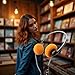 Retro Over-Ear Headphone,Vintage Feelings Underwire Headphones,Retro Lightweight Earphones,Hi-Fi Stereo Earphone Headset,Headphone,for Most Mobile Phones Playback Pevices Headphones (Orange)