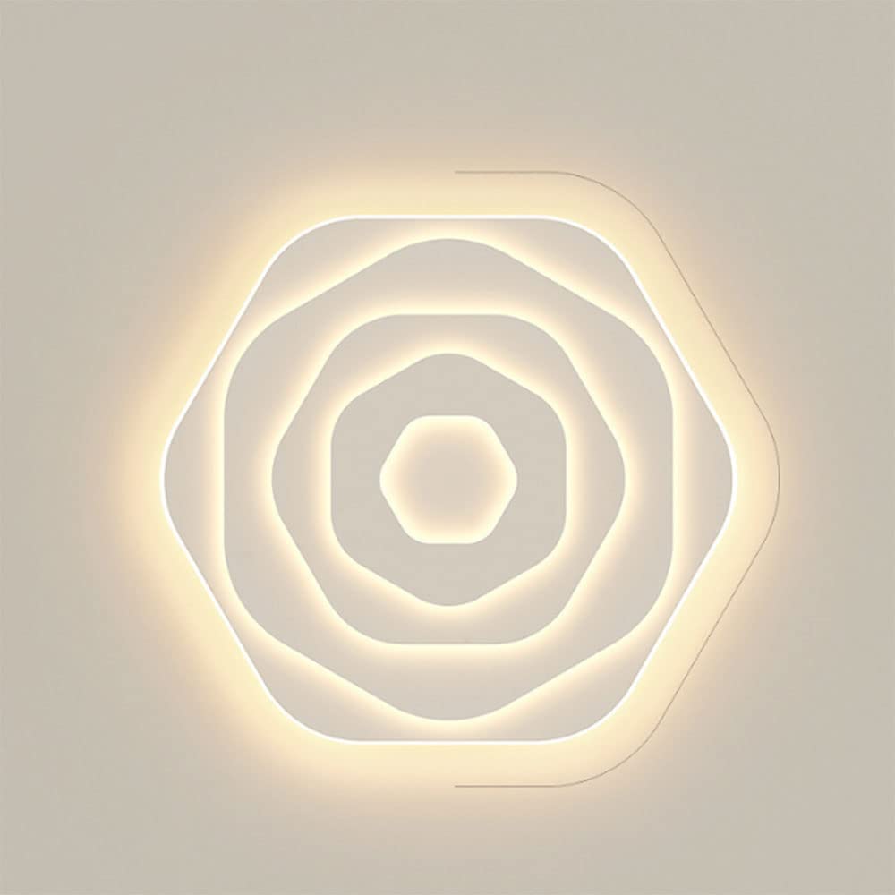 CUNTO Plafoniera in acrilico dimmerabile con telecomando, lampada moderna a LED, plafoniera vicina al soffitto, lampadario moderno compatibile con camera da letto, cucina, cameretta dei bambini,